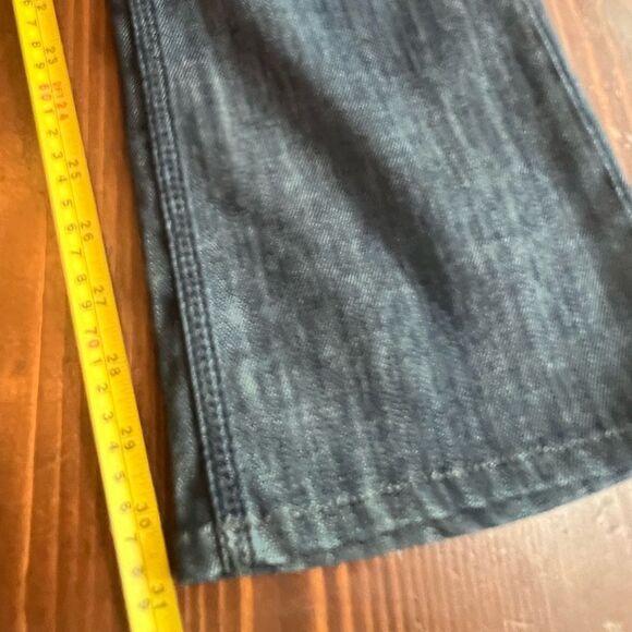 Taverniti So Russell 18” Jeans Size 27 Zippered Back Pockets Dark Wash Embroidrd - Picture 8 of 10
